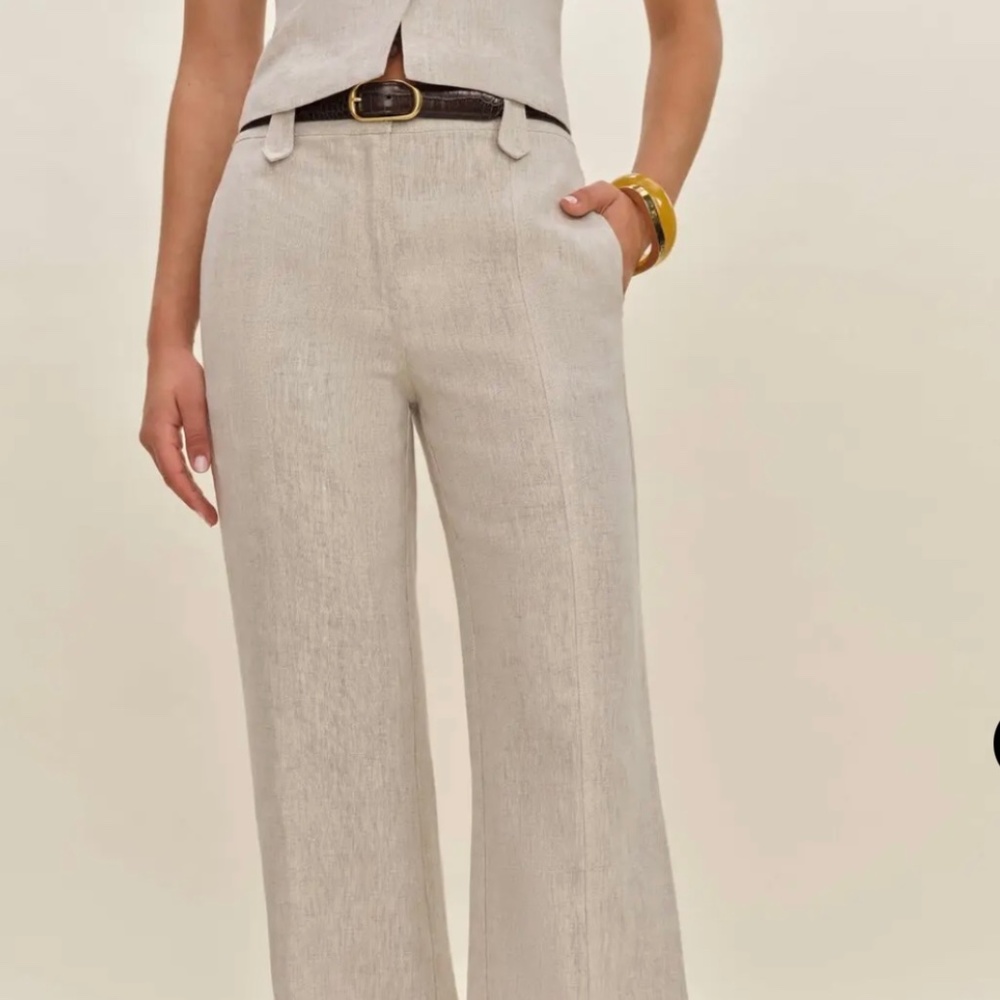 Reformation Astrid Linen Pant - Size 4